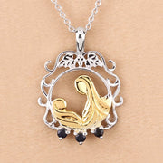Bids.com 0.12 Carat Genuine Blue Sapphire .925 Sterling Silver Pendant Pendants