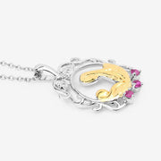 Bids.com 0.14 Carat Genuine Ruby .925 Sterling Silver Pendant Pendants