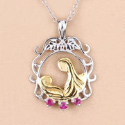 Bids.com 0.14 Carat Genuine Ruby .925 Sterling Silver Pendant Pendants