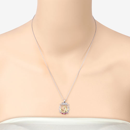 Bids.com 0.14 Carat Genuine Ruby .925 Sterling Silver Pendant Pendants