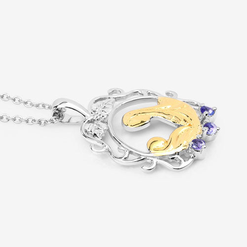 Bids.com 0.11 Carat Genuine Tanzanite .925 Sterling Silver Pendant Pendants