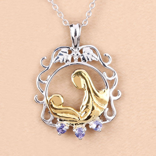 Bids.com 0.11 Carat Genuine Tanzanite .925 Sterling Silver Pendant Pendants