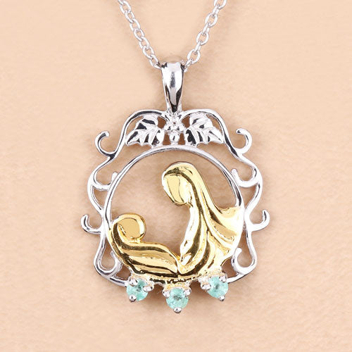 Bids.com 0.09 Carat Genuine Emerald .925 Sterling Silver Pendant Pendants