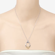 Bids.com 0.18 Carat Genuine Blue Sapphire .925 Sterling Silver Pendant Pendants