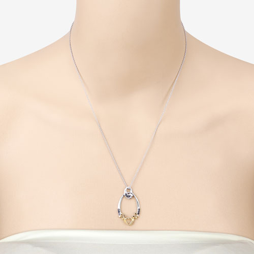 Bids.com 0.18 Carat Genuine Blue Sapphire .925 Sterling Silver Pendant Pendants
