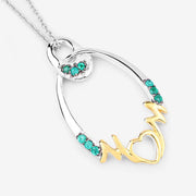 Bids.com 0.15 Carat Genuine Emerald .925 Sterling Silver Pendant Pendants