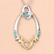 Bids.com 0.15 Carat Genuine Emerald .925 Sterling Silver Pendant Pendants
