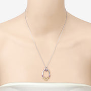 Bids.com 0.18 Carat Genuine Ruby .925 Sterling Silver Pendant Pendants