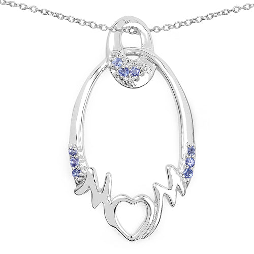 Bids.com 0.18 Carat Genuine Tanzanite .925 Sterling Silver Pendant Pendants