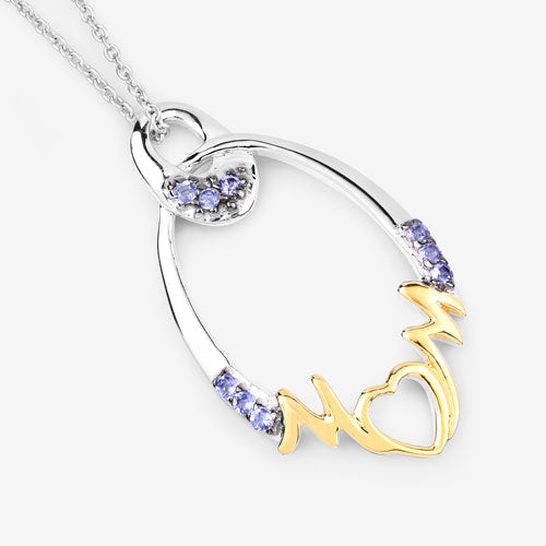 Bids.com 0.18 Carat Genuine Tanzanite .925 Sterling Silver Pendant Pendants