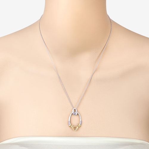 Bids.com 0.18 Carat Genuine Tanzanite .925 Sterling Silver Pendant Pendants