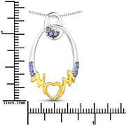Bids.com 0.18 Carat Genuine Tanzanite .925 Sterling Silver Pendant Pendants