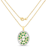 Bids.com 2.24 Carat Genuine Emerald .925 Sterling Silver Pendant Pendants