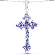 Bids.com 2.00 Carat Genuine Tanzanite .925 Sterling Silver Pendant Pendants
