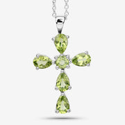 Bids.com 2.24 Carat Genuine Peridot .925 Sterling Silver Pendant Pendants
