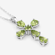 Bids.com 2.24 Carat Genuine Peridot .925 Sterling Silver Pendant Pendants