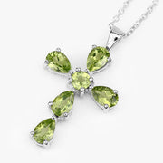 Bids.com 2.24 Carat Genuine Peridot .925 Sterling Silver Pendant Pendants