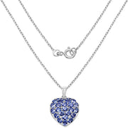 Bids.com 3.96 Carat Genuine Tanzanite .925 Sterling Silver Pendant Pendants
