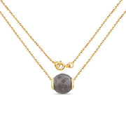 Bids.com 16.79 Carat Genuine Grey Moonstone .925 Sterling Silver Pendant Pendants