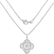 Bids.com 0.57 Carat Genuine White Diamond .925 Sterling Silver Pendant Pendants