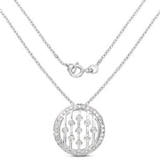 Bids.com 0.53 Carat Genuine White Diamond .925 Sterling Silver Pendant Pendants