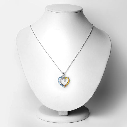 Bids.com 0.84 Carat Genuine Swiss Blue Topaz .925 Sterling Silver Pendant Pendants
