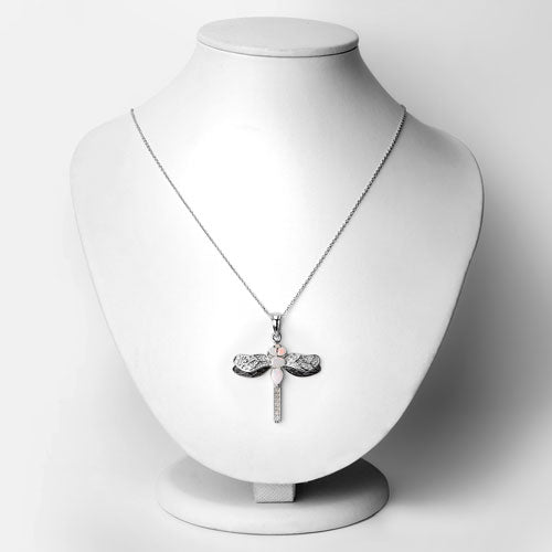 Bids.com 1.41 Carat Genuine Ethiopian Opal and White Topaz .925 Sterling Silver Pendant Pendants