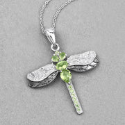 Bids.com 1.98 Carat Genuine Peridot and White Topaz .925 Sterling Silver Pendant Pendants