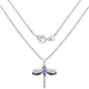 Bids.com 1.93 Carat Genuine Tanzanite and White Topaz .925 Sterling Silver Pendant Pendants