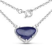 Bids.com 3.92 Carat Genuine Blue Aventurine .925 Sterling Silver Pendant Pendants