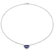 Bids.com 3.92 Carat Genuine Blue Aventurine .925 Sterling Silver Pendant Pendants