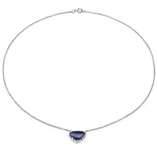 Bids.com 3.92 Carat Genuine Blue Aventurine .925 Sterling Silver Pendant Pendants