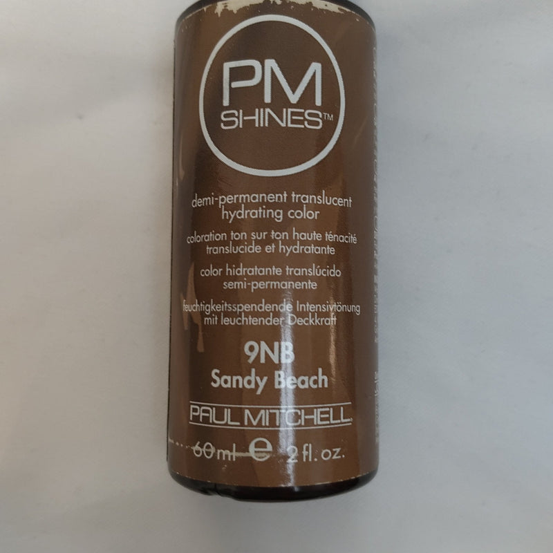 VIP Extensions Paul Mitchell PM Shines Demi-Permanent Hair Color 2oz (9NB) Sandy Beach Hair Care