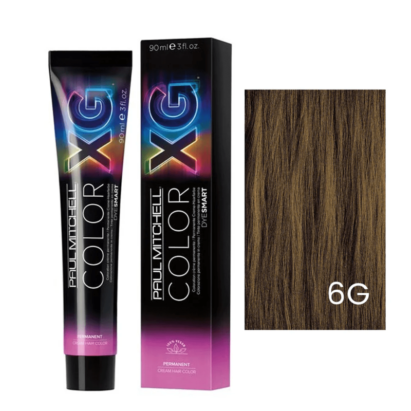 VIP Extensions Paul Mitchell The Color 6G Dark Gold Blonde Permanent Cream Hair Color 3 OZ Hair Care