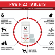 Warren London Deep Cleaning Paw Fizz Tablets - Soothes Itchy, Irritated Paws Spa Product