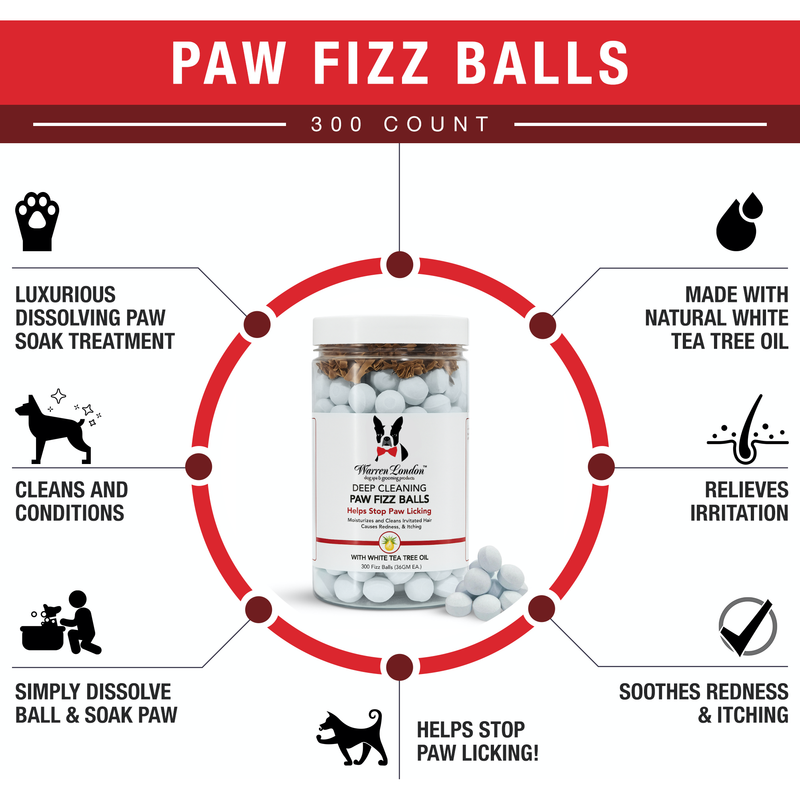 Warren London Deep Cleaning Paw Fizz Balls - Professional Size Grooming Size Product