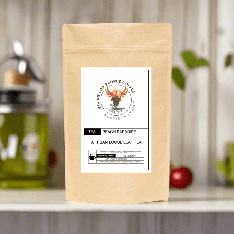 Rising For People Coffee Co. Peach Paradise Tea Coffee