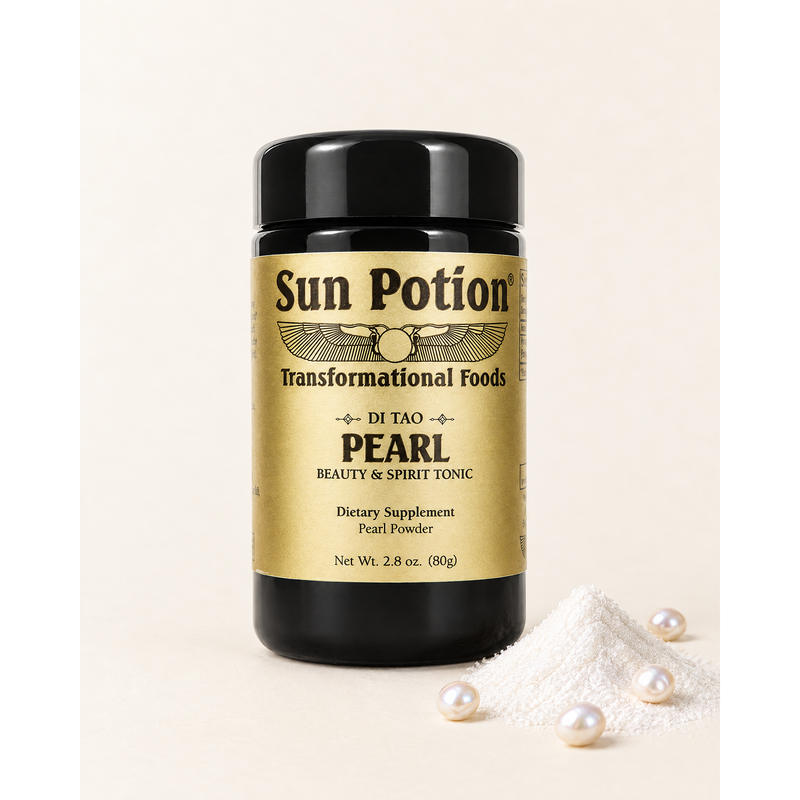Sun Potion Pearl Powder (sustainable, freshwater) Adaptogen Misty Rose 80g Jar