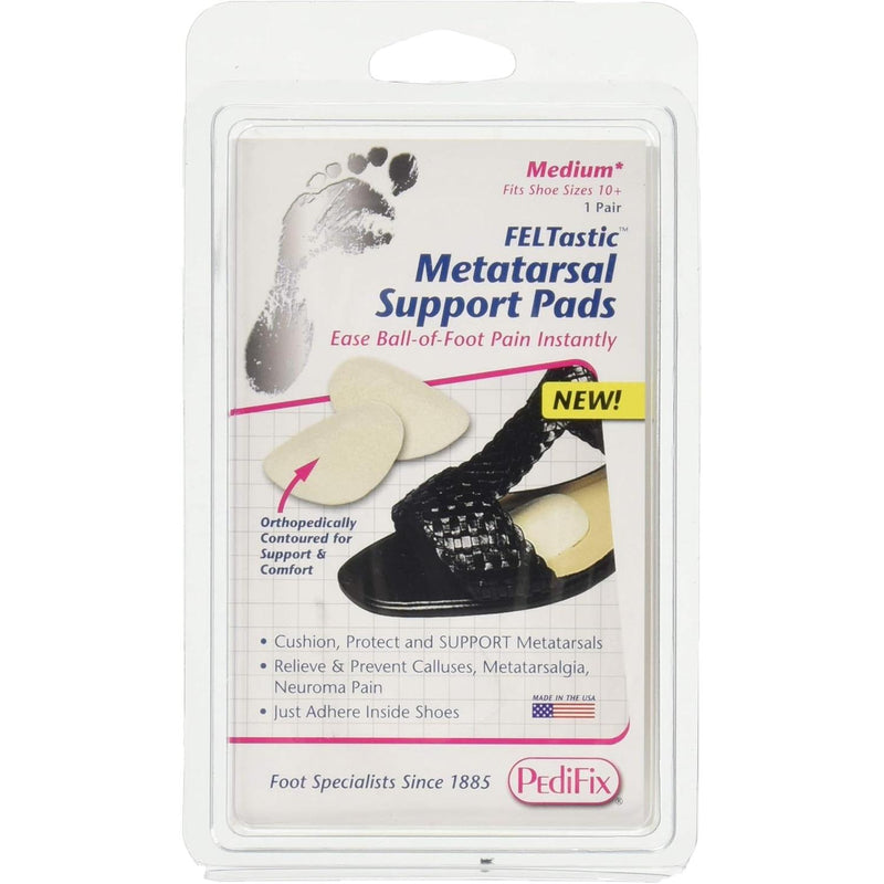 PediFix PediFix Feltastic Metatarsal Support Pads Medium 1 Pair Metatarsal Support Pads