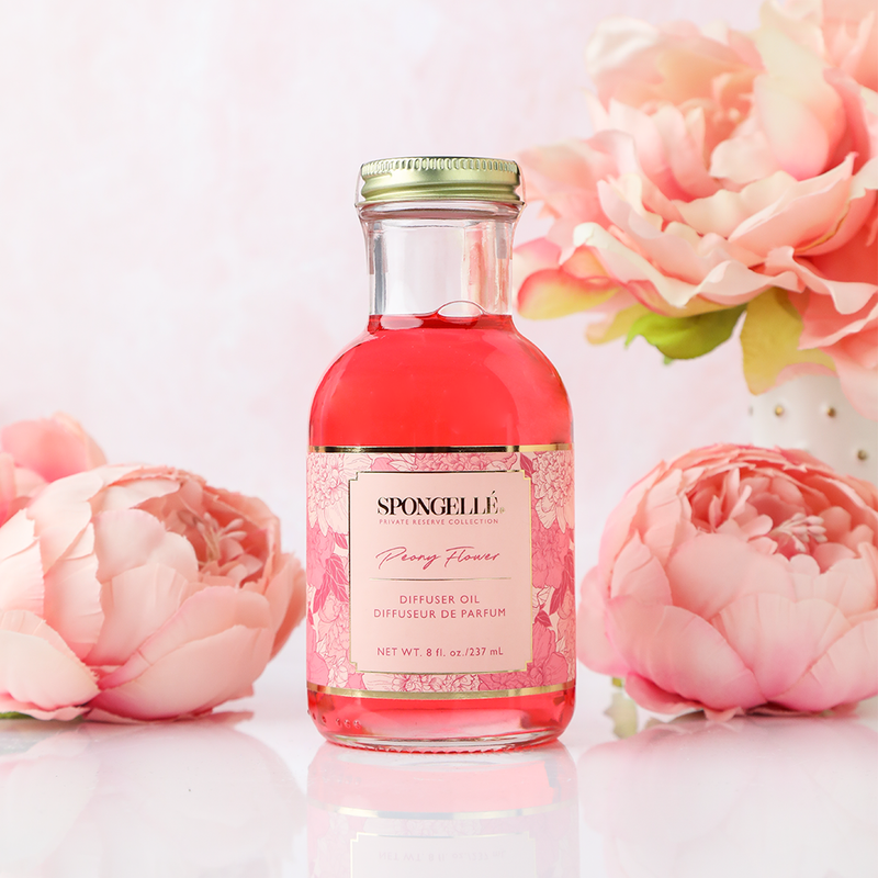 Spongellé Peony Flower Diffuser Oil | Private Reserve Collection Home Fragrance