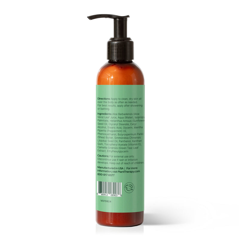 Plant Therapy Peppermint Body Lotion with Aloe and Shea Body Care