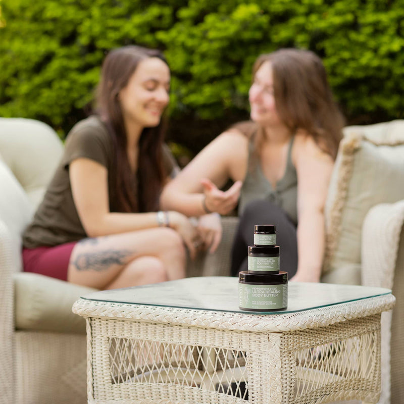 Ora's Amazing Herbal Ultra Healing Body Butter, Peppermint Field Body Butter Dark Gray 2oz Travel,8oz