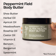 Ora's Amazing Herbal Ultra Healing Body Butter, Peppermint Field