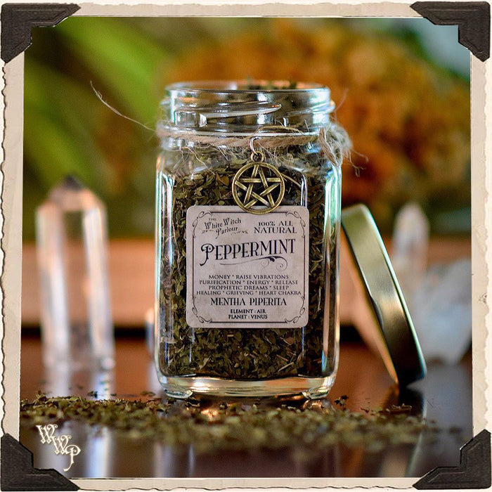 PEPPERMINT APOTHECARY. Dried Herbs. For Money Drawing & Raising Vibrations.