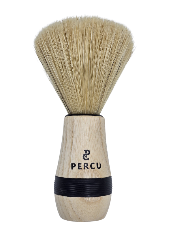 Vip Barber Supply Percu Natural Bristles Neck Duster Assorted Sizes Neck Duster White Smoke Small #PC-954