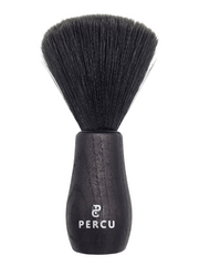 Vip Barber Supply Percu Synthetic Bristles Neck Duster Assorted Sizes Neck Duster White Smoke Large Black #PC-984S