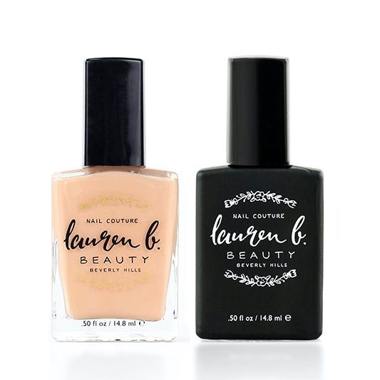 laurenbbeauty Nail Perfecter + Light Activated Gel-like Top Coat Set  - 7 free + Vegan Nail Polish