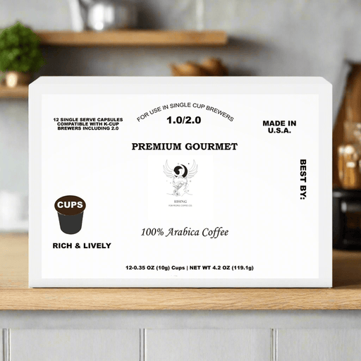 Rising For People Coffee Co. Peru Decaf 12 Pack Single Serve Coffee Capsules Coffee