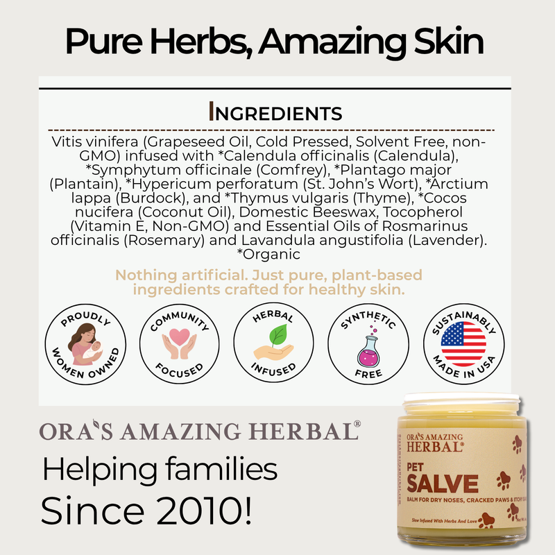 Ora's Amazing Herbal Pet Salve & Lavender Balm