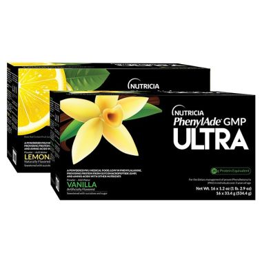 Nutricia Phenylade GMP Ultra Vanilla Powder (PKU Formula), 1.2 oz Pouches (Case of 16) Vitamins & Supplements